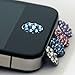 TOOGOO One piece blue Bling Rhinestone Home Button Sticker For iPhone in clear plastic bag
