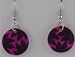 Pink Polished Leaf Design Earrings