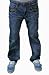 Do Denim Style-Crinkled Black Embroidery Medium Blue Jeans