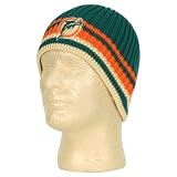 Miami Dolphins Crochet Knit Beanie / Winter Hat - Striped