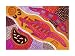 Aboriginal Painting by John Newcomb. Size 21.75 inches width by 15.00 inches height. ...