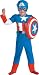 Captain America Toddler Muscle Costume,Toddler: 3T-4T