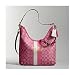 Coach Heritage Stripe Convertiable Hobo Shoulder Bag 13193 Magenta