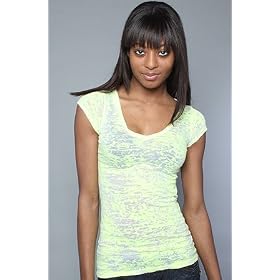 Buy *NYC Boutique The Wave Rider Tee in Neon Yellow,T-shirts for Women by NYC Boutique
