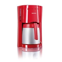 Severin KA 4129 Kaffeeautomat / 800 Watt / bis 8 Tassen / rot-silber