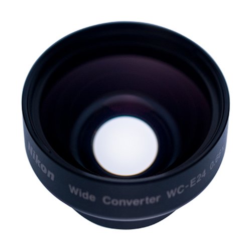 Nikon Wide Angle Converter Lens, WC-E24, for Nikon Coolpix 4500, 4300, 995, 990, 950, 900, 900s, 885, 880, 800, 775, 700, #25100, WCE24.