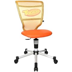 Topstar Titan Junior Toggo Kinder- und Jugenddrehstuhl / inklusiv Stundenplan, Schreibblock und Schreibtischunterlage im Toggo-Design / orange-gelb