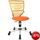 Topstar Titan Junior Toggo Kinder- und Jugenddrehstuhl / inklusiv Stundenplan, Schreibblock und Schreibtischunterlage im Toggo-Design / orange-gelb