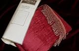Croscill Parfait Red Fabric Shower Curtain Crushed Faux Silk