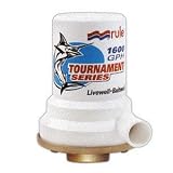 Rule 209B Marine Rule 1600 Tournament Series Livewell Pump (1 NPT, Female-Single Port Bronze Base)