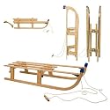 Nijdam Schlitten Rodel Holz klappbar faltbar 110cm