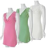 Style Biz Flower Embroidered Cowl Neck Dress