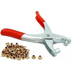50 Eyelets & Pliers Leatherworking Eyelets Punch Tools