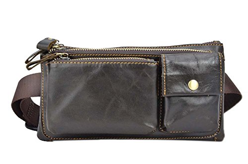 Genda 2archer genuine leather waist purse fanny pack be…