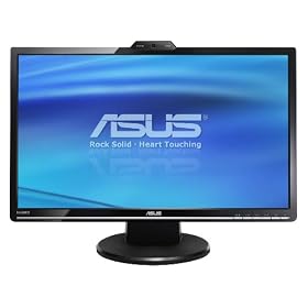ASUS VK246H 24-Inch Widescreen LCD Monitor - Black with Webcam by Asus