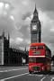 1art1 43505 London - Der Rote Bus Poster (91 x 61 cm)