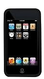 Premium Black Silicone Rubber Case Cover for iPod touch 4 4th generation (latest 2010 model)