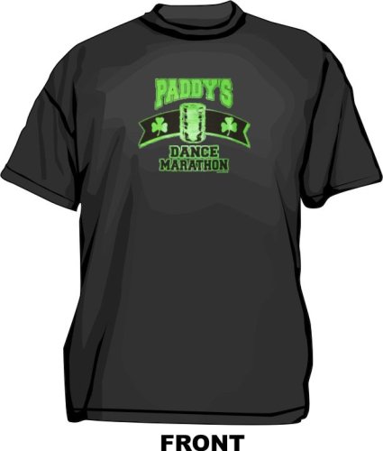 Paddy's Dance Marathon Q102 Logo Men's tee Shirt in 12 colors Small thru 6XL
