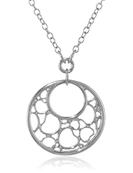 T Tahari "Lace Of Hearts" Round Heart Gold Pendant Necklace, 18"