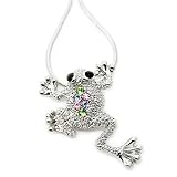 Multi Color Rhinestone Frog Pendant Necklace Fashion Jewelry Reviews