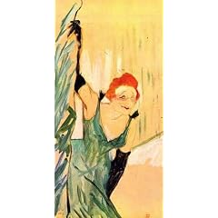 A4 Fine Art Box Canvas 30cm x 21cm Yvette Guilbert greets the Audience Toulouse Lautrec