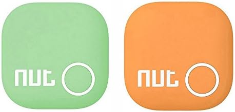 Smart Tag Nut 2 Bluetooth Anti-lost Tracker Tracking Wallet Key Tracer Finder Alarm Patch GPS Locator Finder for iOS , Android (Green+Orange (2 in 1))