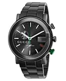 Gucci 101 G Round Chrono Black PVD Men's YA101331