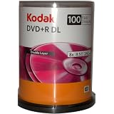 Kodak 50200 DVD+R Double Layer 8.5 GB 100 pack of DVD Discs