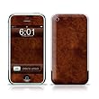 Dark Burlwood Design Protective Skin Decal Sticker for Apple iPhone (2G)1st Generation