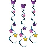 Butterfly & Flower Whirls (3/Pkg)
