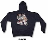 FIRE & STEEL Fire Fighter Chopper logo Men's Hoodie Sweat Shirt Small thru 4XL