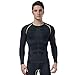 Panegy Men's Compression Long Sleeves Baselayer Underlayer Sportswear Shirt