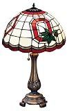 Ohio State University Logo Tiffany-Style Table Lamp