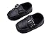 Femizee Baby Boys Girls Breathable Soft Sole Slip on Crib Shoes(Newborn/First Walker/Infant Baby),Black 6-12 Months