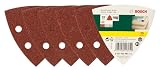 Bosch Zubehör 2607019487 25-teiliges Schleifblatt-Set für Delta-Schleifer, Körnung 40