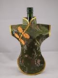 Chinese Brocade Dress for Wine Bottle Decoration