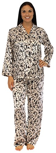 Pajama Heaven Women's Satin Longsleeve Lounger Pajama