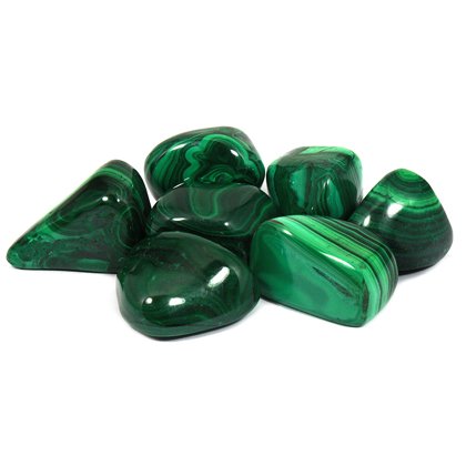 CrystalAge Malachite Tumble Stone (25-30mm) - Pack of 5