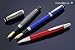 Waterford Kilbarry Fountain Pen with Medium Nib, Red Guilloche Transparent Lacquer Finish with Platinum-Plated Accents (WF/450/GRD)
