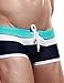 SEOBEAN Mens Low Rise Sexy Swimwear Boxer Brief Trunks 2208