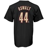 Roy Oswalt Houston Astros Black Name and Number T-Shirt by Majestic Size: Large