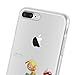 iPhone 8 Plus, iPhone 7 Plus Clear Case, JAMMYLIZARD Invisible Gel Sketch Clear Design Back Cover, Retro Game