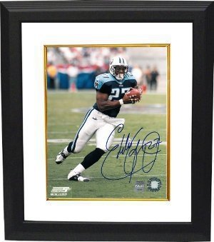 Eddie George Autographed/Hand Signed Tennessee Titans 8x10 Photo Custom Framed