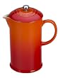 Le Creuset Stoneware 27-Ounce French Press, Flame-(Volcanic)