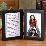 Personalized Bi-Fold Wood Picture Frame - Reason Why I Love You