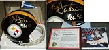 Jack Lambert Signed Steelers Mini Helmet w/HOF'90