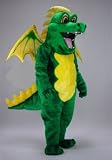 Green Dragon Mascot Costume