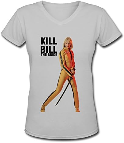 RIDA Women's Kill Bill The Bride V-Neck T-shirts Medium