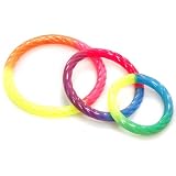 Gay Pride Rainbow Male Celebration Cock Ring 3 Pack Erection Aid*****