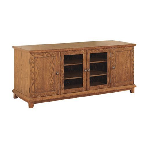 Powell 66-Inch TV and Video Console, Antique Oak